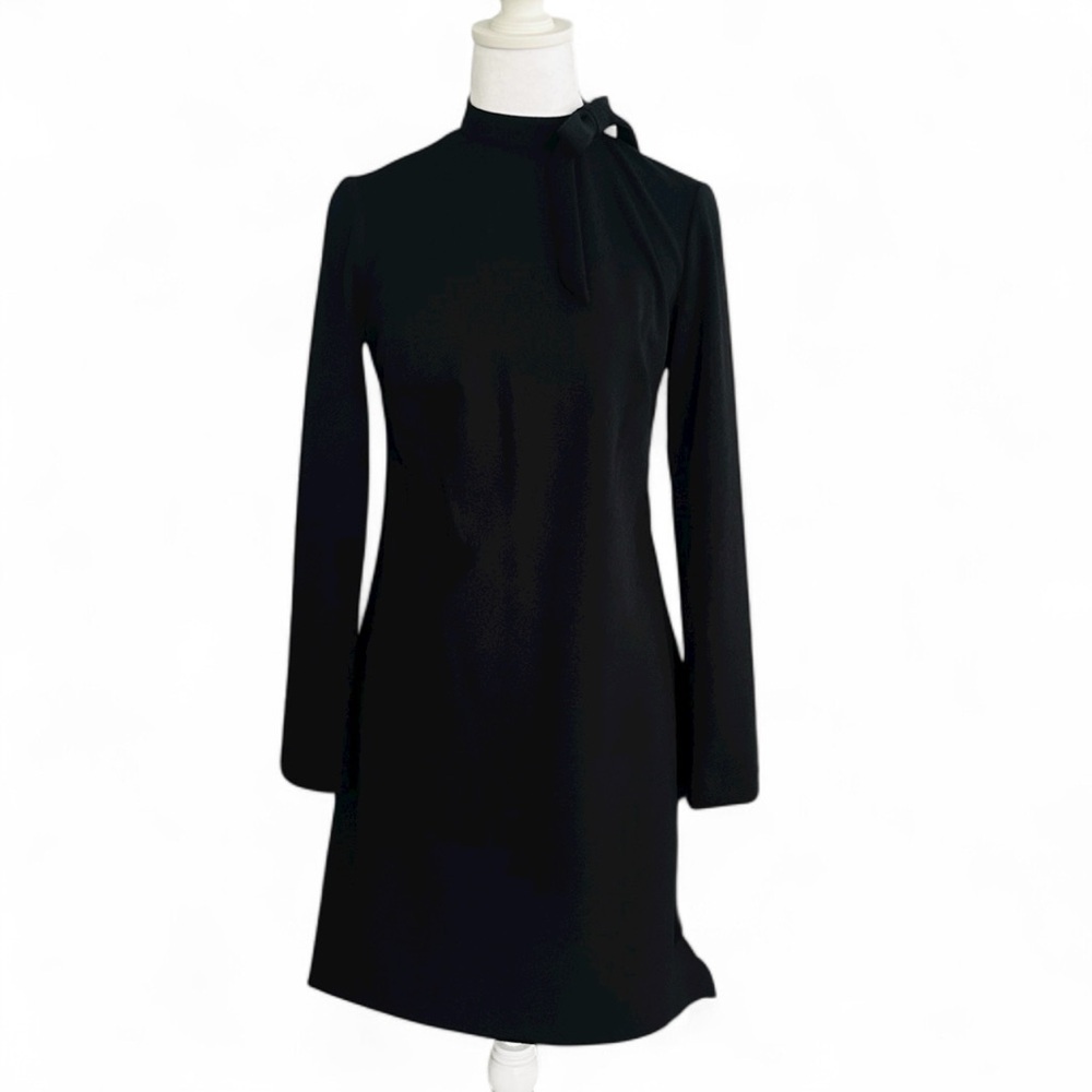 CALVIN KLEIN NEW WT Bow Tie Sheath Dress Women’s Sz 2 Black MSRP $ 99.98